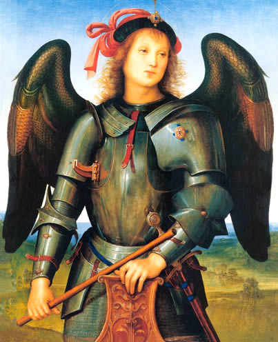 El Arcángel Miguel de Perugino