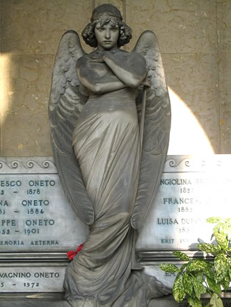Estatua de San Miguel Arcángel de Giulio Monteverde frontal