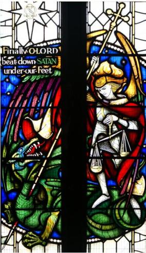 San Miguel Arcángel abatiendo al dragón