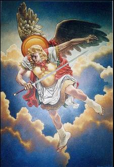 San Miguel Arcángel en los cielos