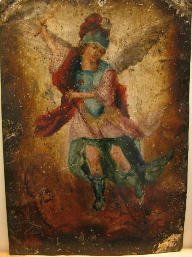 San Miguel Arcángel derrotando al maligno