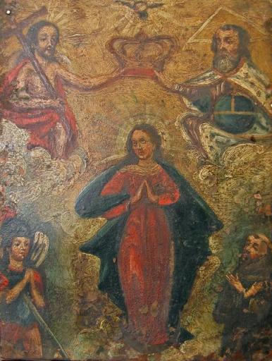 San Miguel Arcángel en la coronación de la Virgen María