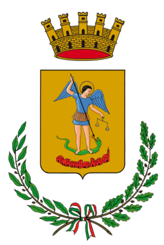 San Miguel Arcángel en el escudo de armas de Città Sant'Angelo