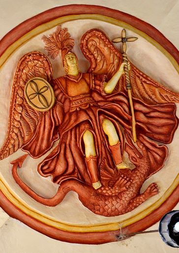 San Miguel Arcángel venciendo al dragón