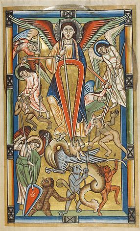 San Miguel Arcángel y sus Ángeles en batalla