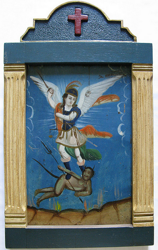 Retablo de San Miguel Arcángel abatiendo a Lucifer