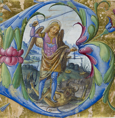 San Miguel Arcángel en el pesaje de las almas