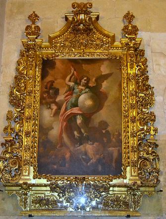 San Miguel Arcángel derrotando a Satanás