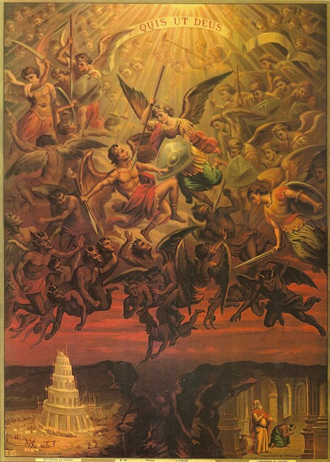 San Miguel Arcángel desterrando a los ángeles rebeldes