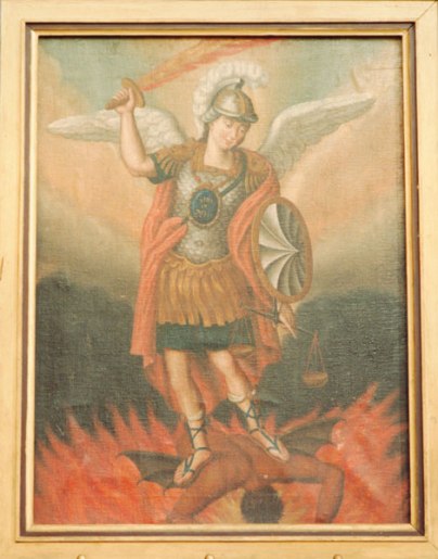 San Miguel Arcángel derrotando al Ángel caído
