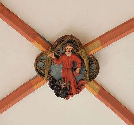 San Miguel Arcángel abatiendo a la bestia