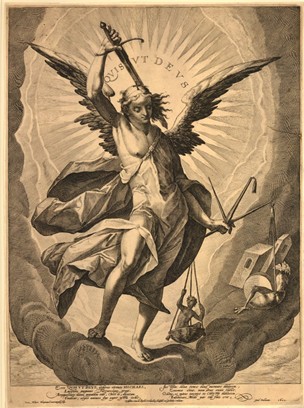 San Miguel Arcángel pesando almas