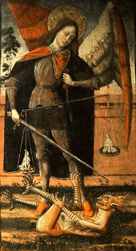 San Miguel arcángel pesando almas
