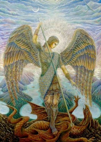 San Miguel Arcángel venciendo a Satanás