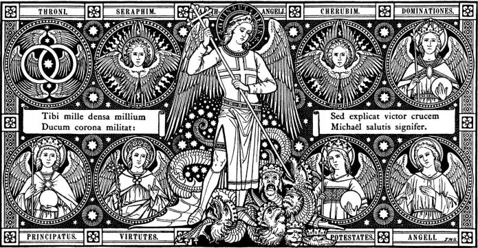 San Miguel Arcángel y la jerarquía angelical