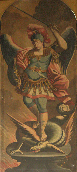 San Miguel Arcángel derrotando al dragón
