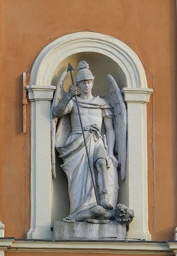San Miguel Arcángel abatiendo a Luzbel