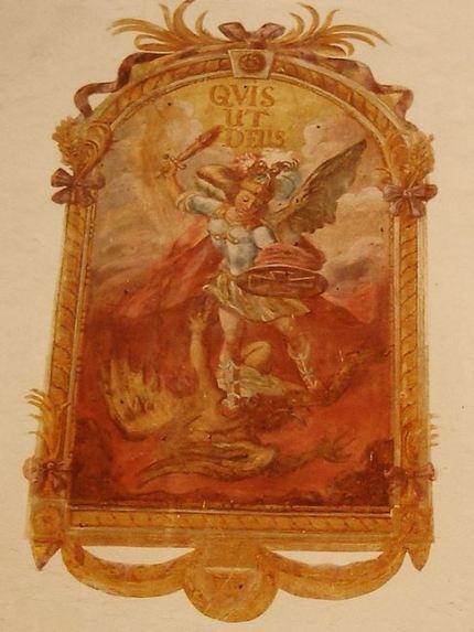 San Miguel Arcángel luchando contra el Dragón