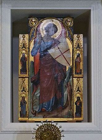 San Miguel Arcángel luchando contra la bestia