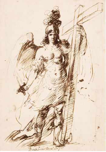 San Miguel Arcángel con la cruz