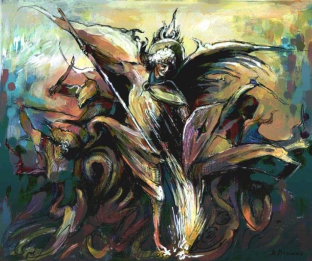 San Miguel Arcángel en batalla