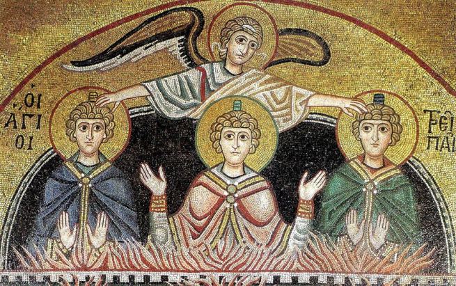 San Miguel Arcángel en el horno ardiente