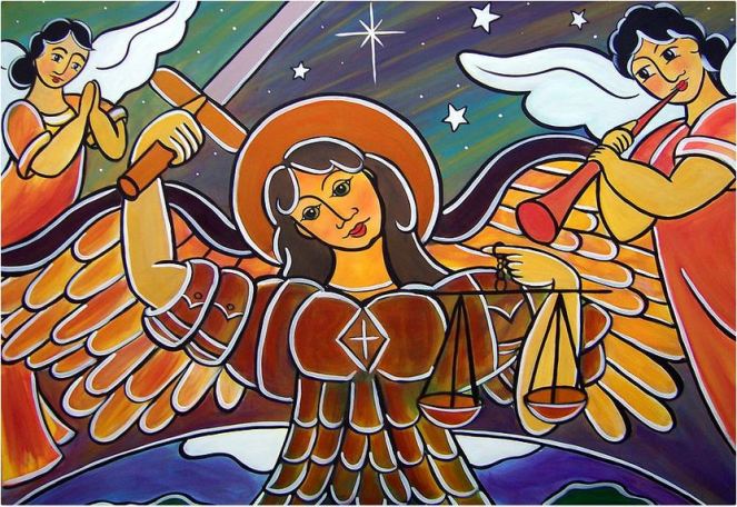 San Miguel Arcángel y los ángeles