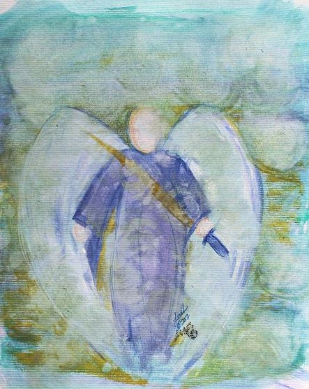 San Miguel Arcángel con su espada