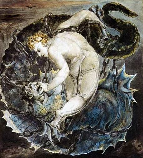 Arcángel Miguel venciando a la bestia