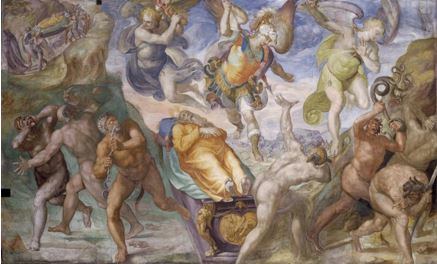 San Miguel en defensa de Moisés