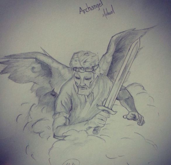 Miguel Arcángel con su espada