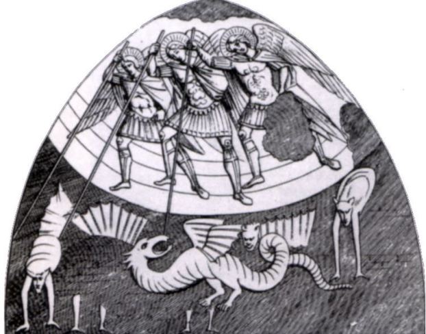 San Miguel en lucha contra el dragón